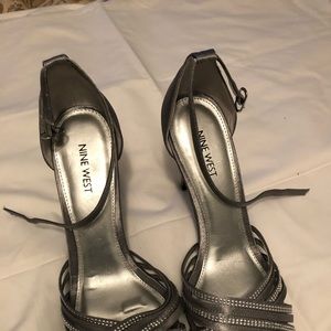 Nine West Grey and silver open toe Shoes